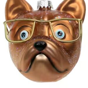 FRENCHIE BULLDOG ORNAMENT (Glass)